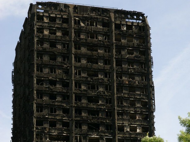 Grenfell Tower remains