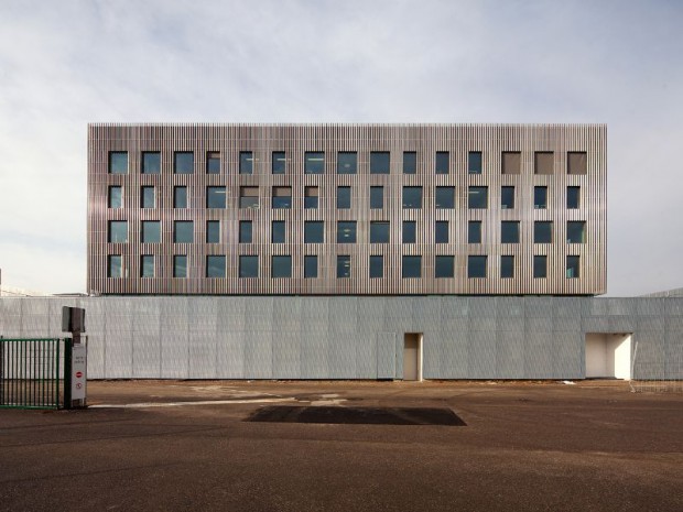 Réalisation de l'îlot 5, Chrome, Andrinople et lapis lazzuli, Zac de la Gare de Mulhouse (Haut-Rhin)