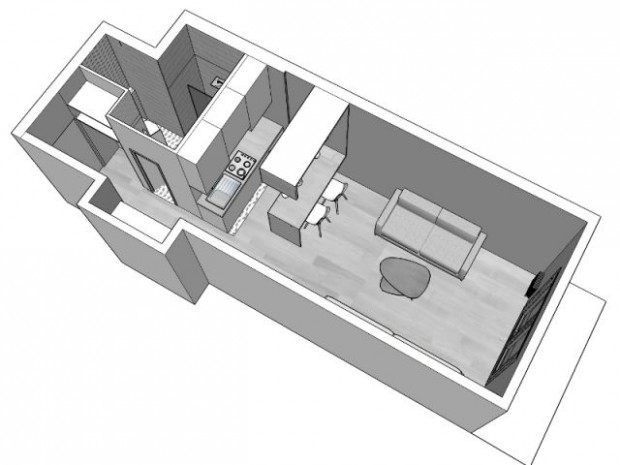 Plan après rénovation