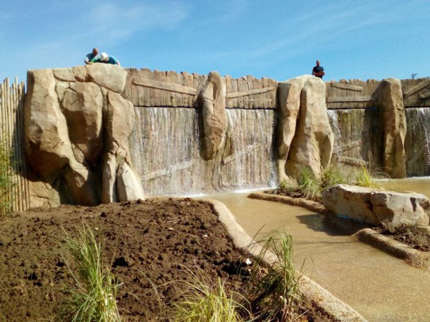 Construction décor Terre des Lions ZooParc de Beauval 