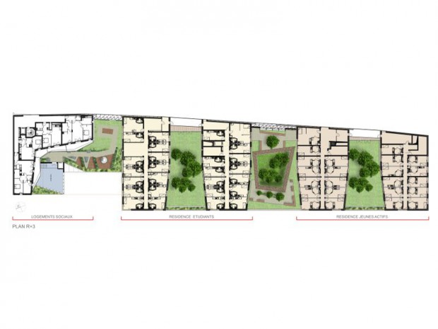 Immeuble paroi acoustique à Fresnes (94)