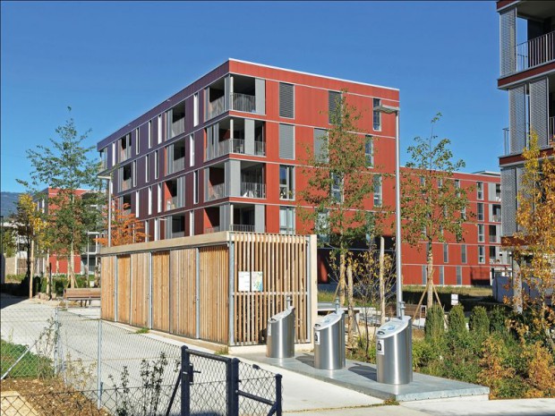 Découverte du premier éco-quartier "Eikenøtt" livré à Gland (Suisse) en 2014 par Losinger Marazzi, filiale suisse de Bouygues Construction
