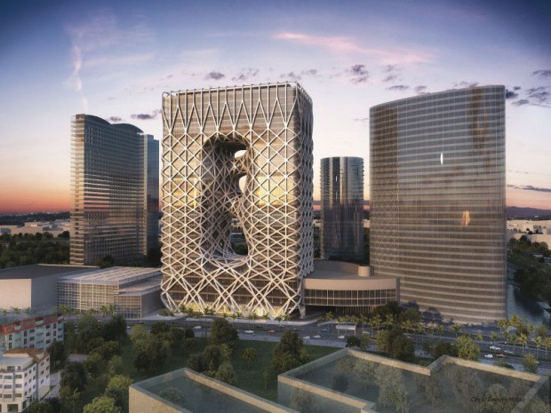 Bouygues Construction, à travers sa filiale Dragages Macao, réalise un hôtel de luxe 6 étoiles, imaginé par Zaha Hadid au c&oelig;ur du complexe de divertissement "City of Dreams" de Macao (Chine) 