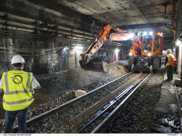 Travaux sur le RER A, juillet 2017