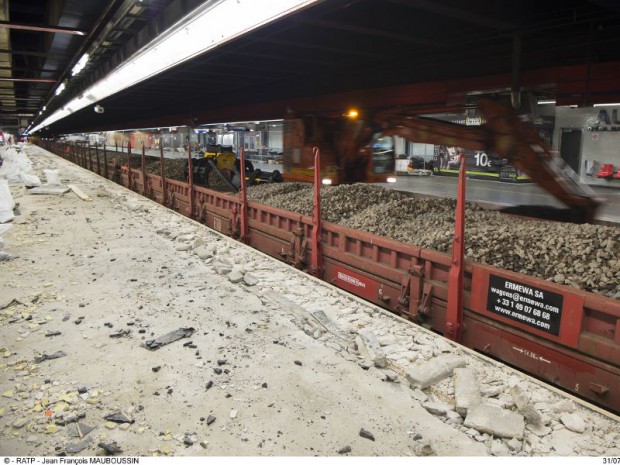 Travaux sur le RER A, juillet 2017