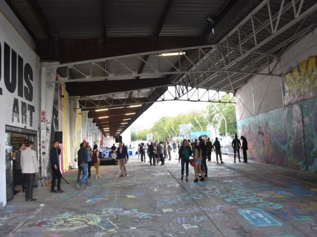 SNCF a inauguré, le 31 août 2017, dans le 19ème à Paris, le nouveau site d'urbanisme transitoire, l'Aérosol, avec son musée dédié au Street Art