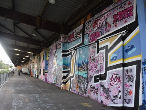 SNCF a inauguré, le 31 août 2017, dans le 19ème à Paris, le nouveau site d'urbanisme transitoire, l'Aérosol, avec son musée dédié au Street Art