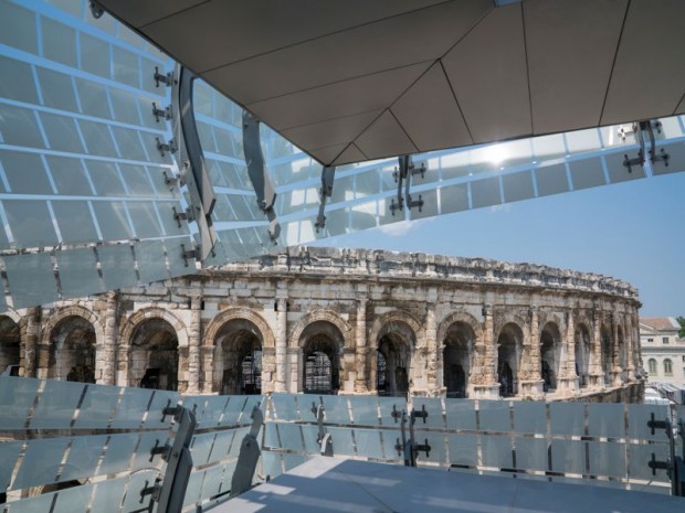 Livraison le 31 août 2017 du musée de la Romanité de Nîmes conçu par l'architecte Elizabeth de Portzamparc