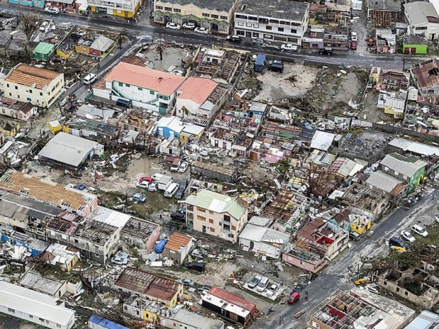 Saint-Martin après le passage d'Irma