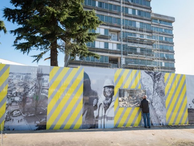 Grand Paris Express : réalisation de la gare Clichy-Montferrmeil (Seine-Saint-Denis) imaginée sur la ligne 16 par l'agence Miralles Tagliabue EMBT / Bordas + Peiro