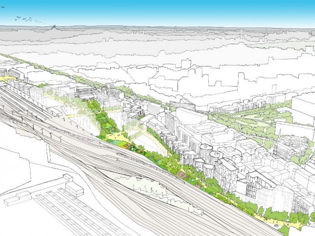 Découverte des 34 projets urbains dévoilés par SNCF Immobilier le 21 septembre 2017 : gare de Lyon Daumesnil, 12ème à Paris 