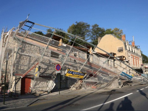 Effondrement d'un échafaudage à Bayonne