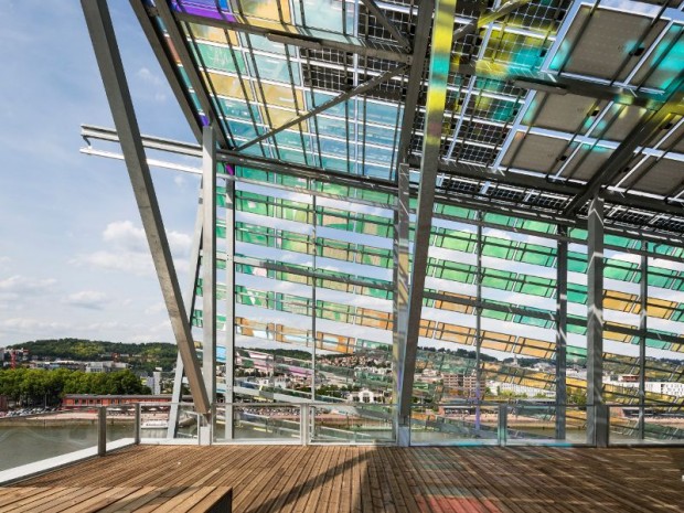 Réalisation en juin 2017 du Siège de la Métropole Rouen Normandie imaginé par l'architecte Jacques Ferrier