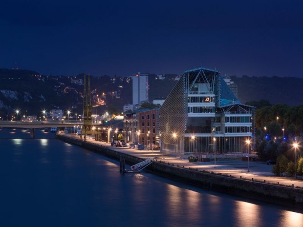 Réalisation en juin 2017 du Siège de la Métropole Rouen Normandie imaginé par l'architecte Jacques Ferrier