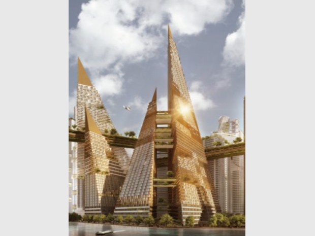 Prix Europe 40 Under 40 Architectes & Designers 2016 : Pyramides tropicales Singapour, projet 2050 