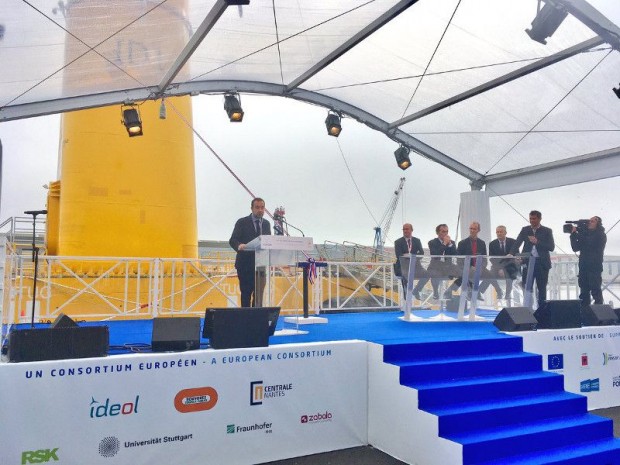 Inauguration éolienne à Saint-Nazaire