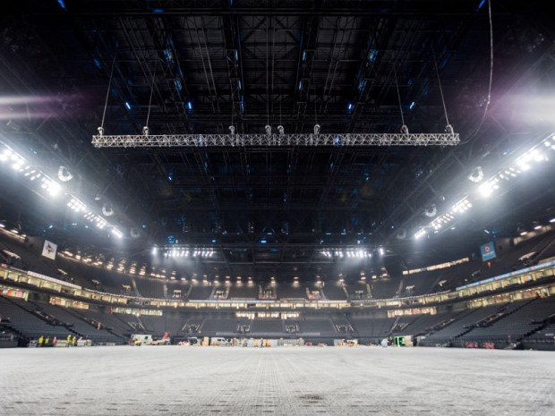 Inauguration de l'U Arena à Nanterre (Hauts-de-Seine) le 16 octobre 2017