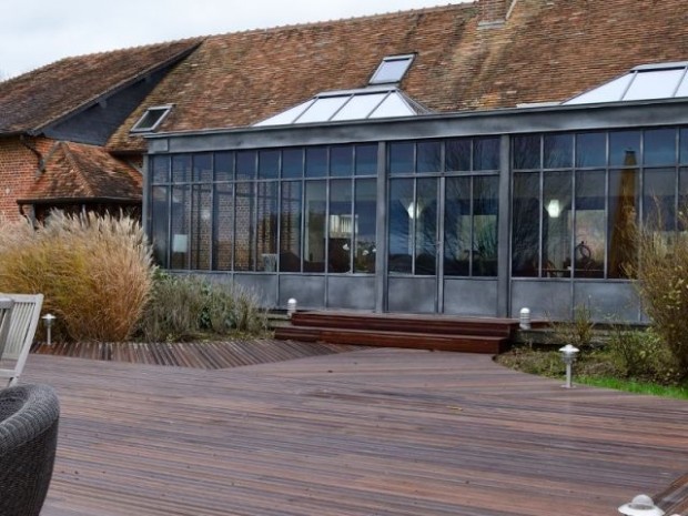 Comme un jardin d'hiver ouvert sur la terrasse