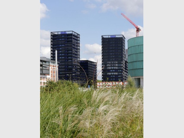 Réalisation les Black Swans à Strasbourg, conçues par l'architecte Anne Démians