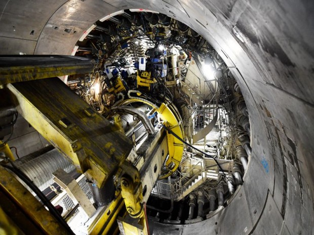 Découverte le 27 octobre 2017 du tunnel de reconnaissance de Saint-Martin-La-Porte (Savoie) de la nouvelle ligne ferroviaire Lyon-Turin