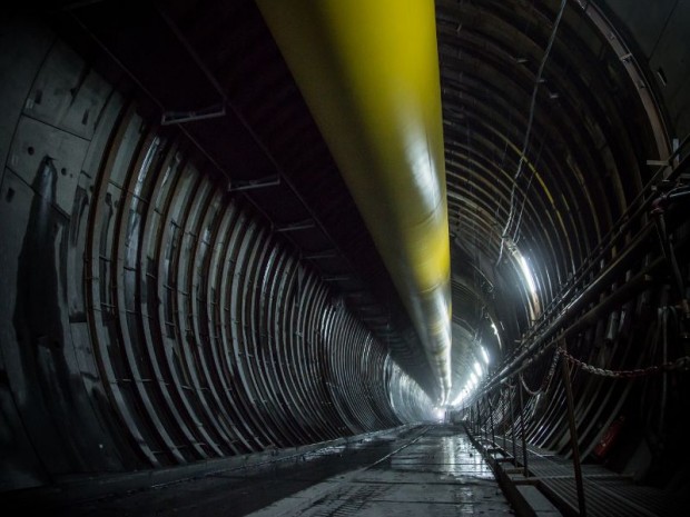 Découverte le 27 octobre 2017 du tunnel de reconnaissance de Saint-Martin-La-Porte (Savoie) de la nouvelle ligne ferroviaire Lyon-Turin