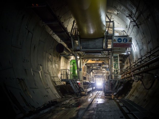 Découverte le 27 octobre 2017 du tunnel de reconnaissance de Saint-Martin-La-Porte (Savoie) de la nouvelle ligne ferroviaire Lyon-Turin