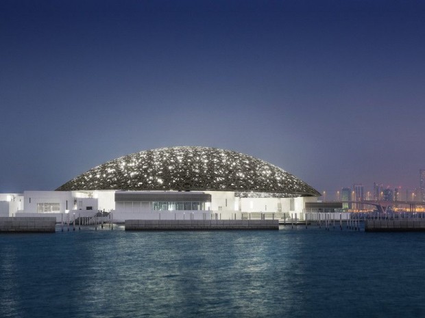 Inauguration le 8 novembre 2017 du musée du Louvre d'Abou Dhabi réalisé par l'architecte Jean Nouvel