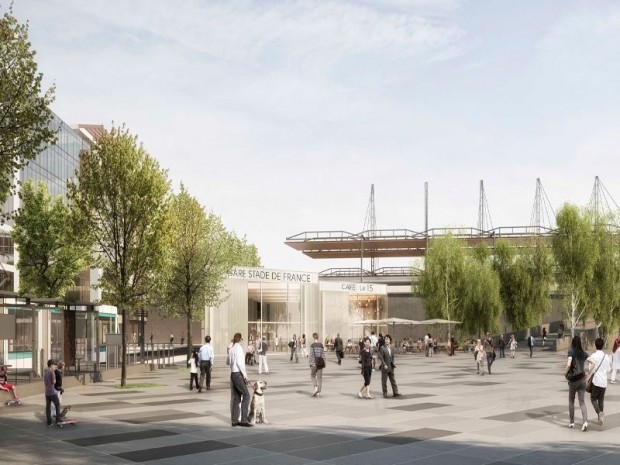 Grand Paris Express : réalisation de la gare du Stade de France imaginée par l'agence Bordas + Peiro Architecte