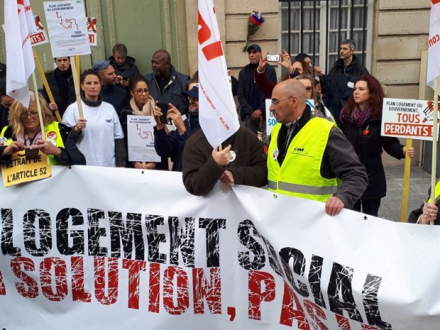 Logement social : les bailleurs manifestent ce jeudi 23 novembre contre le vote de l'article 52 du PLF2018 devant le Sénat 