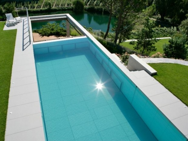 Piscine, exemple d'intégration exemplaire