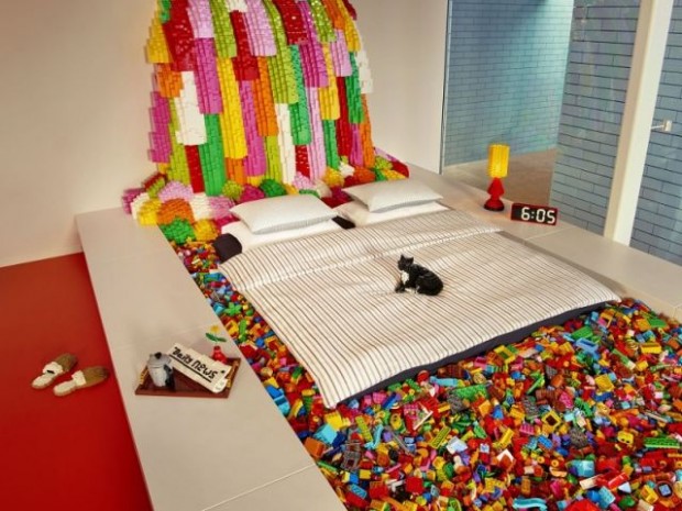 mur lego maison