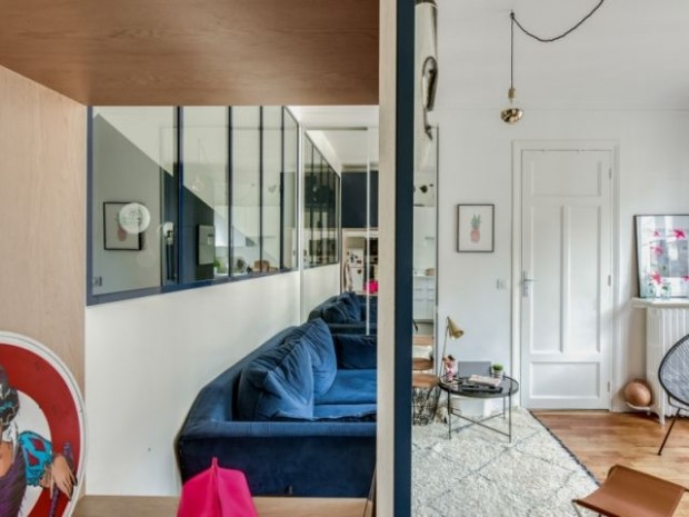 Plusieurs niches marquent l'appartement