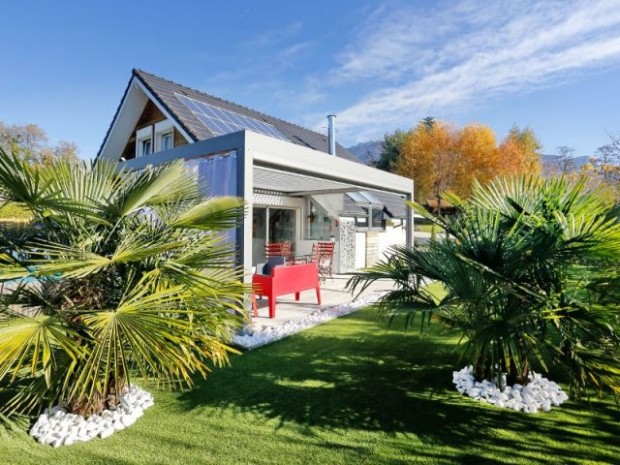 Une pergola qui se fond dans son environnement