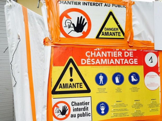 Danger chantier amiante