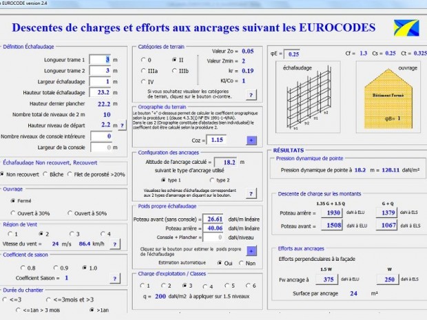 Calculette Eurocode