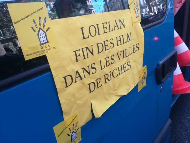 Manifestation contre la loi Elan, 17/07/2018