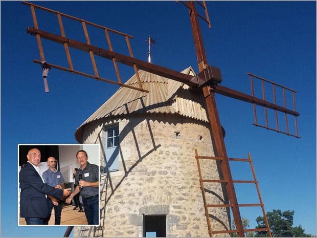 Restauration du moulin à vent de la Borie