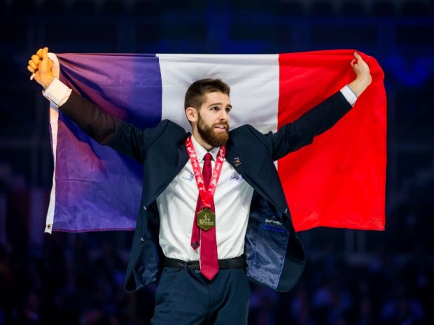 Julien Martinet, médaille d'or carrelage