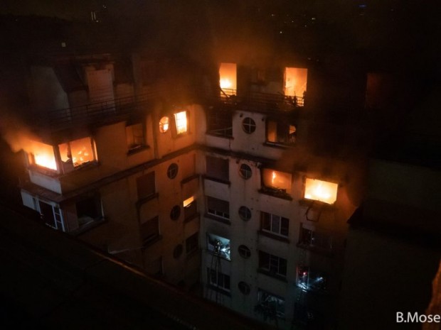 Incendie rue Erlanger, Paris