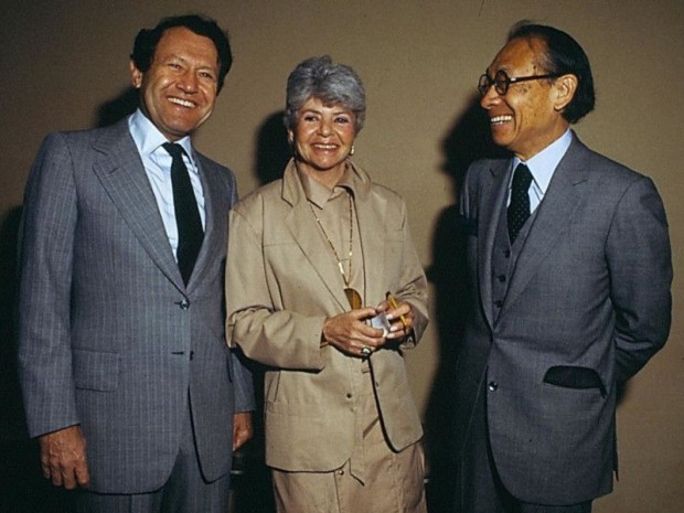 Jay and Cindy Pritzker with Ieoh Ming Pei