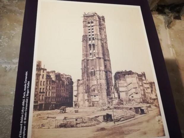 La tour Saint-Jacques à l'abandon au XIXème siècle