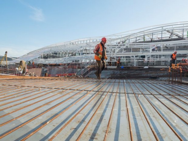 PEM de Rennes, zone chantier Nord-Le futur parvis