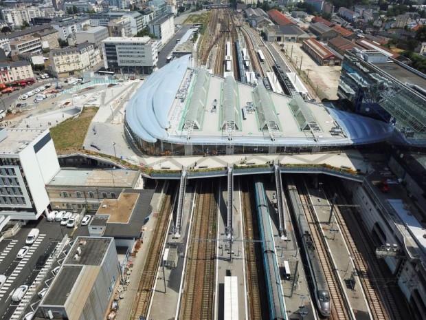 PEM de Rennes- La gare dans la ville