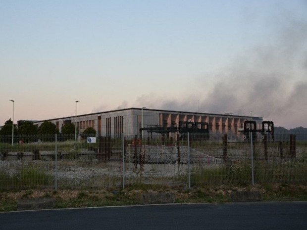 Incendie station d'épuration d'Achères