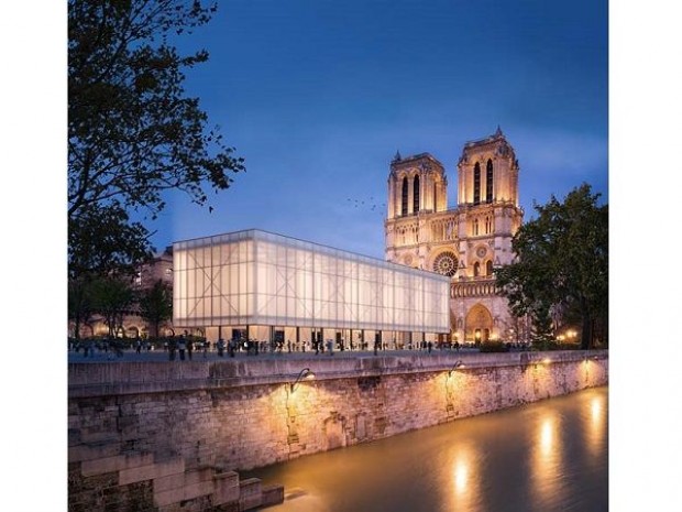 Projet Gensler de cathédrale éphémère à Paris