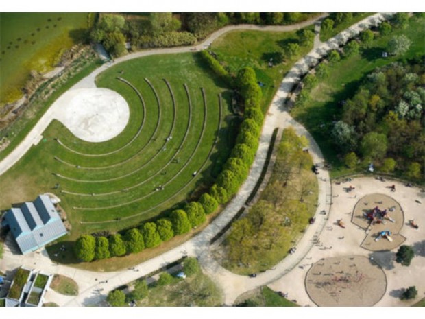 Le parc des Chanteraines, à cheval sur Gennevilliers et Villeneuve-la-Garenne