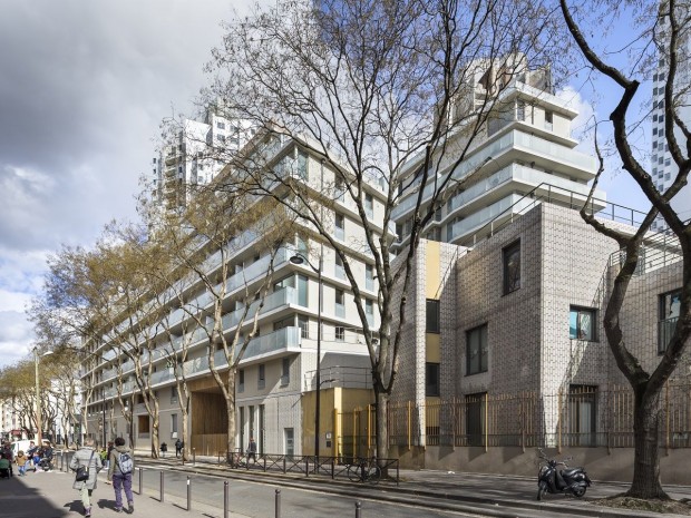 Le Curial, 338 logements et un jardin à Paris 