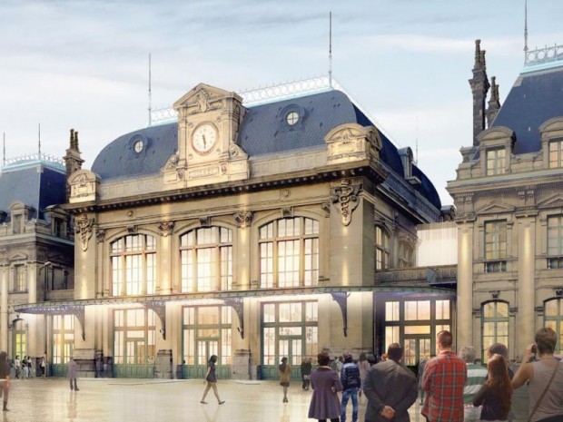 La gare de Saint Omer, classée monument historique.