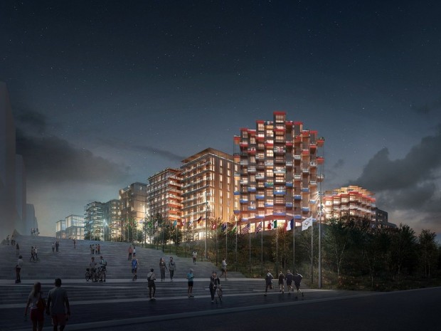 Le futur village olympique des JO de Paris 2024 : lot Nexity-Eiffage