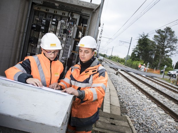 Travaux chantier ferré réseau ferroviaire